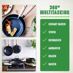 GreenChef Vintage Wokpan 28cm/3.7L - Zwart - Inductie - PFAS-vrij 15 GreenChef Vintage Wokpan 28cm/3.7L - Zwart - Inductie - PFAS-vrij -Kookgerei Korting Winkel 1200x1200 564