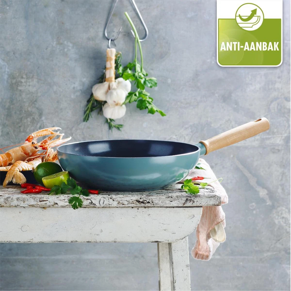 GreenPan Mayflower Wok - Ø 28 Cm - Keramisch - Inductie 17 GreenPan Mayflower Wok - Ø 28 Cm - Keramisch - Inductie - Afbeelding 15
