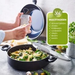 Greenpan Torino Keramische Hapjespan - 28 Cm - Met Glazen Deksel 24 Greenpan Torino Keramische Hapjespan - 28 Cm - Met Glazen Deksel -Kookgerei Korting Winkel 1200x1200 688