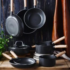 GreenChef Vintage Steelpan 16cm/1.6L - Zwart - Inductie - PFAS-vrij 12 GreenChef Vintage Steelpan 16cm/1.6L - Zwart - Inductie - PFAS-vrij -Kookgerei Korting Winkel 1200x1200 811