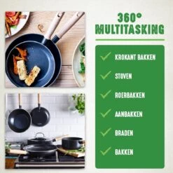 GreenChef Vintage Steelpan 16cm/1.6L - Zwart - Inductie - PFAS-vrij 15 GreenChef Vintage Steelpan 16cm/1.6L - Zwart - Inductie - PFAS-vrij -Kookgerei Korting Winkel 1200x1200 812