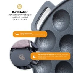 CuisiNoon® Poffertjespan Premium - Complete Poffertjesmaker Set - Inclusief Bakboek 12 CuisiNoon® Poffertjespan Premium - Complete Poffertjesmaker Set - Inclusief Bakboek -Kookgerei Korting Winkel 1200x1200 884