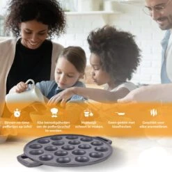 CuisiNoon® Poffertjespan Premium - Complete Poffertjesmaker Set - Inclusief Bakboek 13 CuisiNoon® Poffertjespan Premium - Complete Poffertjesmaker Set - Inclusief Bakboek -Kookgerei Korting Winkel 1200x1200 885