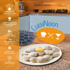 CuisiNoon® Poffertjespan Premium - Complete Poffertjesmaker Set - Inclusief Bakboek 14 CuisiNoon® Poffertjespan Premium - Complete Poffertjesmaker Set - Inclusief Bakboek -Kookgerei Korting Winkel 1200x1200 886