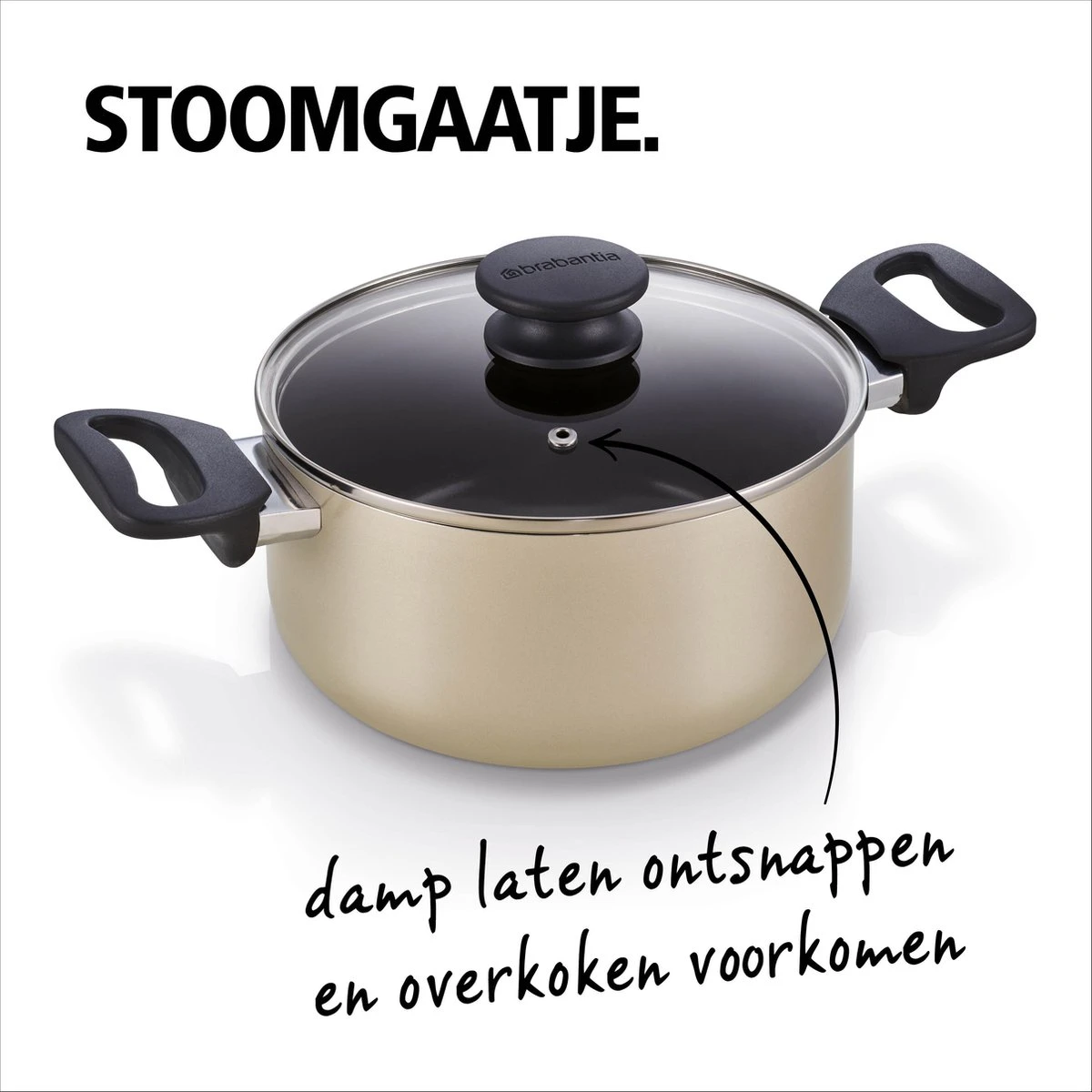 BRABANTIA START 2 COOK Pannenset - 4 Delig - Inductie - Keramische Anti Aanbaklaag - Pfas Vrij 6 BRABANTIA START 2 COOK Pannenset - 4 Delig - Inductie - Keramische Anti Aanbaklaag - Pfas Vrij - Afbeelding 4