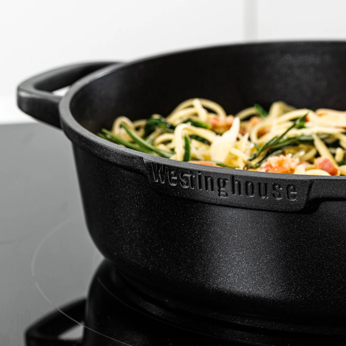 Westinghouse Performance Series - 12-delige Pannenset - Zwart - Geschikt Voor Alle Warmtebronnen Inclusief Inductie 8 Westinghouse Performance Series - 12-delige Pannenset - Zwart - Geschikt Voor Alle Warmtebronnen Inclusief Inductie - Afbeelding 6