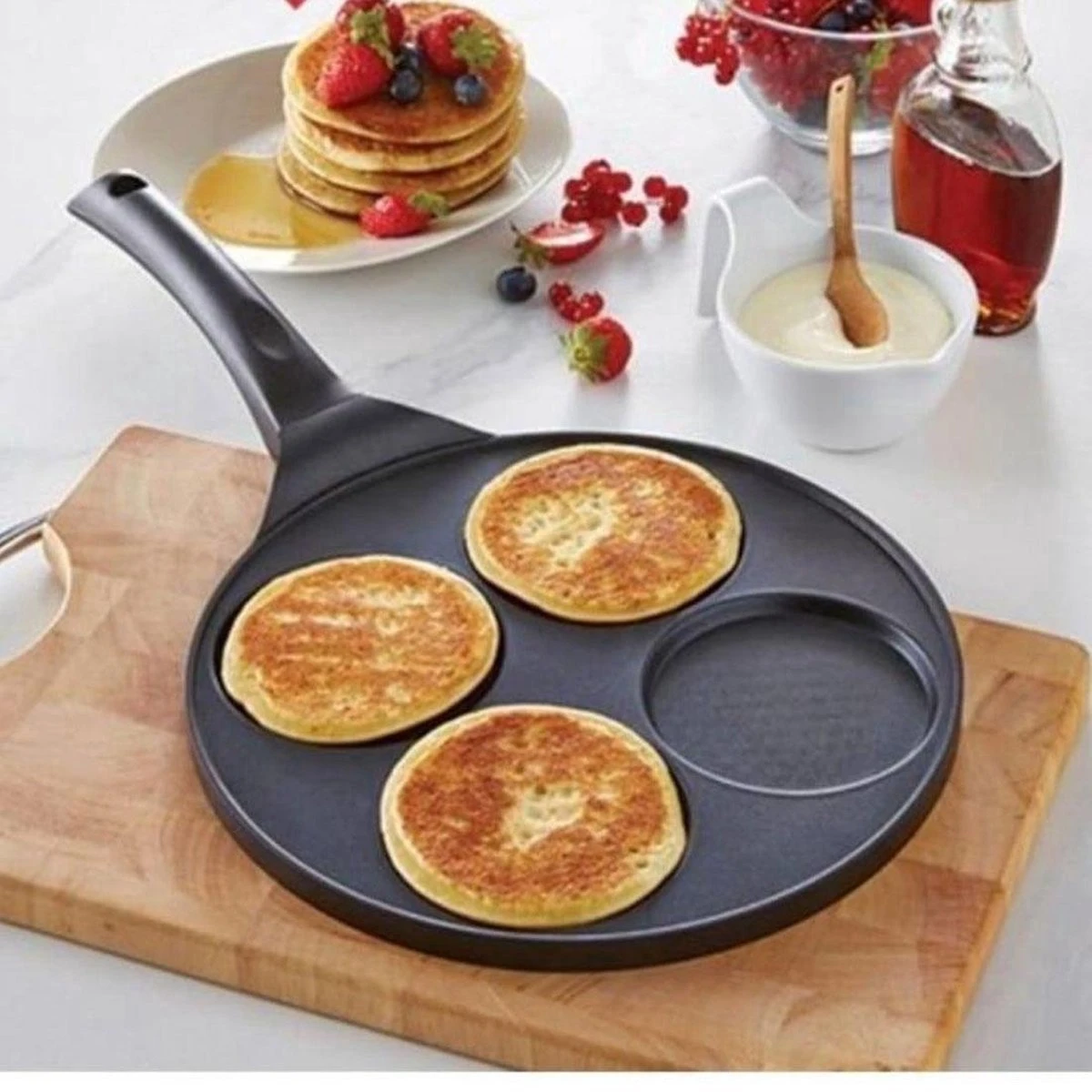 Crêpemaker - Pancake Pannenkoeken 4 Kop Marmeren Anti Aanbaklaag 3 Crêpemaker - Pancake Pannenkoeken 4 Kop Marmeren Anti Aanbaklaag