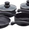 Herzberg HG-5003BK: 8 Pieces Marble Cookware Set - Black 2 Herzberg HG-5003BK: 8 Pieces Marble Cookware Set - Black -Kookgerei Korting Winkel 1200x447 1