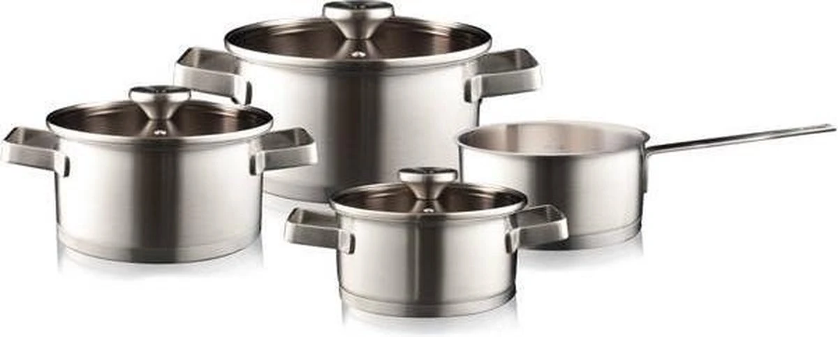 Herman Den Blijker 4-delige RVS Pannenset