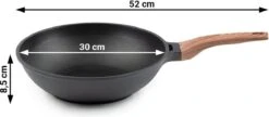 Rosmarino Black Line - Wokpan - Ø30cm - 100% PFAS & PFOA Vrij - Gegoten Aluminium - Non-stick Minerale Coating - Ergonomische Handgreep - Geschikt Voor Alle Warmtebronnen & Vaatwasser 18 Rosmarino Black Line - Wokpan - Ø30cm - 100% PFAS & PFOA Vrij - Gegoten Aluminium - Non-stick Minerale Coating - Ergonomische Handgreep - Geschikt Voor Alle Warmtebronnen & Vaatwasser -Kookgerei Korting Winkel 1200x525 1