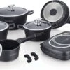 Royalty Line Inductie Panneset - 15-Delig Koekenpannenset - Kookpotten - Koekenpannen - Pannen Met Glazen Deksels En Afneembare Koudgrepen - Pannenset Met Dubbel Grillpan - Voor Alle Warmtebronne - Oven-Ready - PFAS-Vrij - Zwart 1 Royalty Line Inductie Panneset - 15-Delig Koekenpannenset - Kookpotten - Koekenpannen - Pannen Met Glazen Deksels En Afneembare Koudgrepen - Pannenset Met Dubbel Grillpan - Voor Alle Warmtebronne - Oven-Ready - PFAS-Vrij - Zwart -Kookgerei Korting Winkel 1200x550