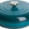 Le Creuset Braadpan Campagnard Signature Deep Teal - ø 30 Cm / 3.5 Liter 2 Le Creuset Braadpan Campagnard Signature Deep Teal - ø 30 Cm / 3.5 Liter -Kookgerei Korting Winkel 1200x574 7