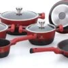 Herenthal Pannenset Inductie - Luxe 10-delige Koekenpan Inductie - Voor Alle Warmtebronnen - Pannen Met Glazen Deksels En Koudgrepen - Rood / Zwart- 6 Pannen 2 Herenthal Pannenset Inductie - Luxe 10-delige Koekenpan Inductie - Voor Alle Warmtebronnen - Pannen Met Glazen Deksels En Koudgrepen - Rood / Zwart- 6 Pannen -Kookgerei Korting Winkel 1200x580