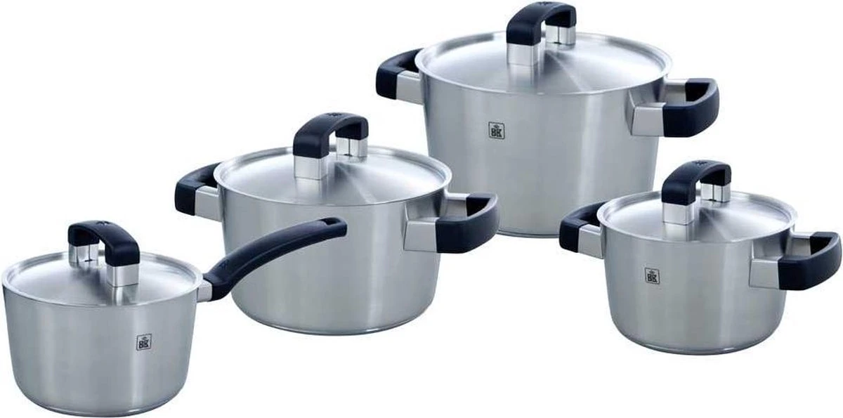BK Conical Cool Pannenset - 4-delig - RVS – Geschikt Voor Alle Warmtebronnen 13 BK Conical Cool Pannenset - 4-delig - RVS – Geschikt Voor Alle Warmtebronnen - Afbeelding 11