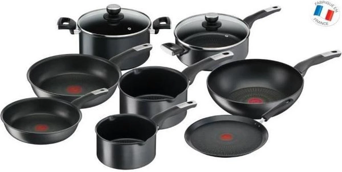 TEFAL YY4390FA Pannenset 10-delig ONBEPERKT - Antiaanbaklaag - Alle Kookplaten Inclusief Inductie - Krasbestendig - Thermo-Signal 3 TEFAL YY4390FA Pannenset 10-delig ONBEPERKT - Antiaanbaklaag - Alle Kookplaten Inclusief Inductie - Krasbestendig - Thermo-Signal