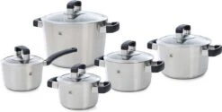 BK Conical Cool Pannenset - 5-delig - RVS - Geschikt Voor Alle Warmtebronnen 33 BK Conical Cool Pannenset - 5-delig - RVS - Geschikt Voor Alle Warmtebronnen -Kookgerei Korting Winkel 1200x608 1