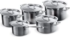Le Creuset RVS Kookpan 18cm / 20cm / 24cm + Lage Kookpan 20cm + Steelpan 16cm 5 Le Creuset RVS Kookpan 18cm / 20cm / 24cm + Lage Kookpan 20cm + Steelpan 16cm -Kookgerei Korting Winkel 1200x634 1