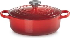Le Creuset - Gietijzeren - Lage Braadpan - 24cm - Kersenrood 36 Le Creuset - Gietijzeren - Lage Braadpan - 24cm - Kersenrood -Kookgerei Korting Winkel 1200x653