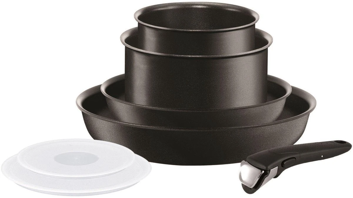 Tefal Ingenio Performance Black Pannenset 7-delig All Lights Inclusief Inductie L6548302 3 Tefal Ingenio Performance Black Pannenset 7-delig All Lights Inclusief Inductie L6548302