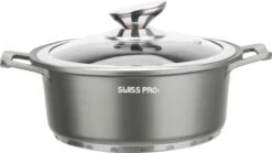 Swiss Pro+ | Set 14 Delige Pannenset | Inductie - Pannensets - Glazen Deksel - Met Afneembare Handgreep - Marmeren Interieur -PFAS-vrij | Grey / Silver 21 Swiss Pro+ | Set 14 Delige Pannenset | Inductie - Pannensets - Glazen Deksel - Met Afneembare Handgreep - Marmeren Interieur -PFAS-vrij | Grey / Silver -Kookgerei Korting Winkel 1200x675 24