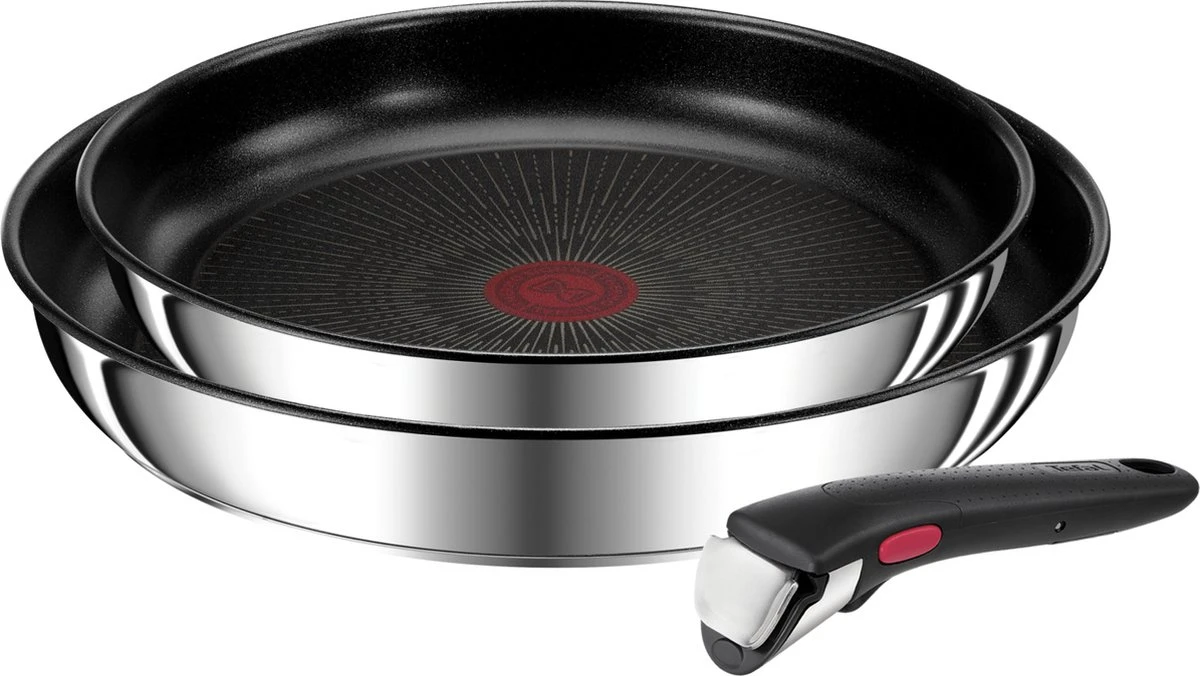 Tefal Ingenio Preference - Pannenset - Koekenpannen Ø24 + Ø28 Cm + Handgreep 3 Tefal Ingenio Preference - Pannenset - Koekenpannen Ø24 + Ø28 Cm + Handgreep