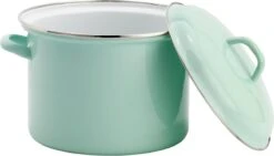 Lite-Body Soeppan / Stamppotpan Met Deksel - Ø 22 Cm/ 6ltr - Emaille - Mintgroen 7 Lite-Body Soeppan / Stamppotpan Met Deksel - Ø 22 Cm/ 6ltr - Emaille - Mintgroen -Kookgerei Korting Winkel 1200x684