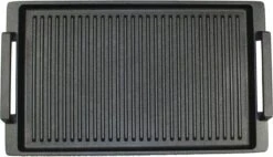 Eurolux Grillplaat Met Grepen - 41 X 24 X 2.5 Cm - Zwart - Aluminium - Geschikt Voor Alle Warmtebronnen -Kookgerei Korting Winkel 1200x689 6