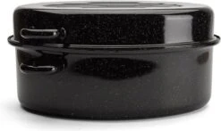 Emalia Geëmailleerde Braadpan Met Deksel 7L - Braadslede - Bakpan - Grillpan - Emaille - Zwart 9 Emalia Geëmailleerde Braadpan Met Deksel 7L - Braadslede - Bakpan - Grillpan - Emaille - Zwart -Kookgerei Korting Winkel 1200x712 2