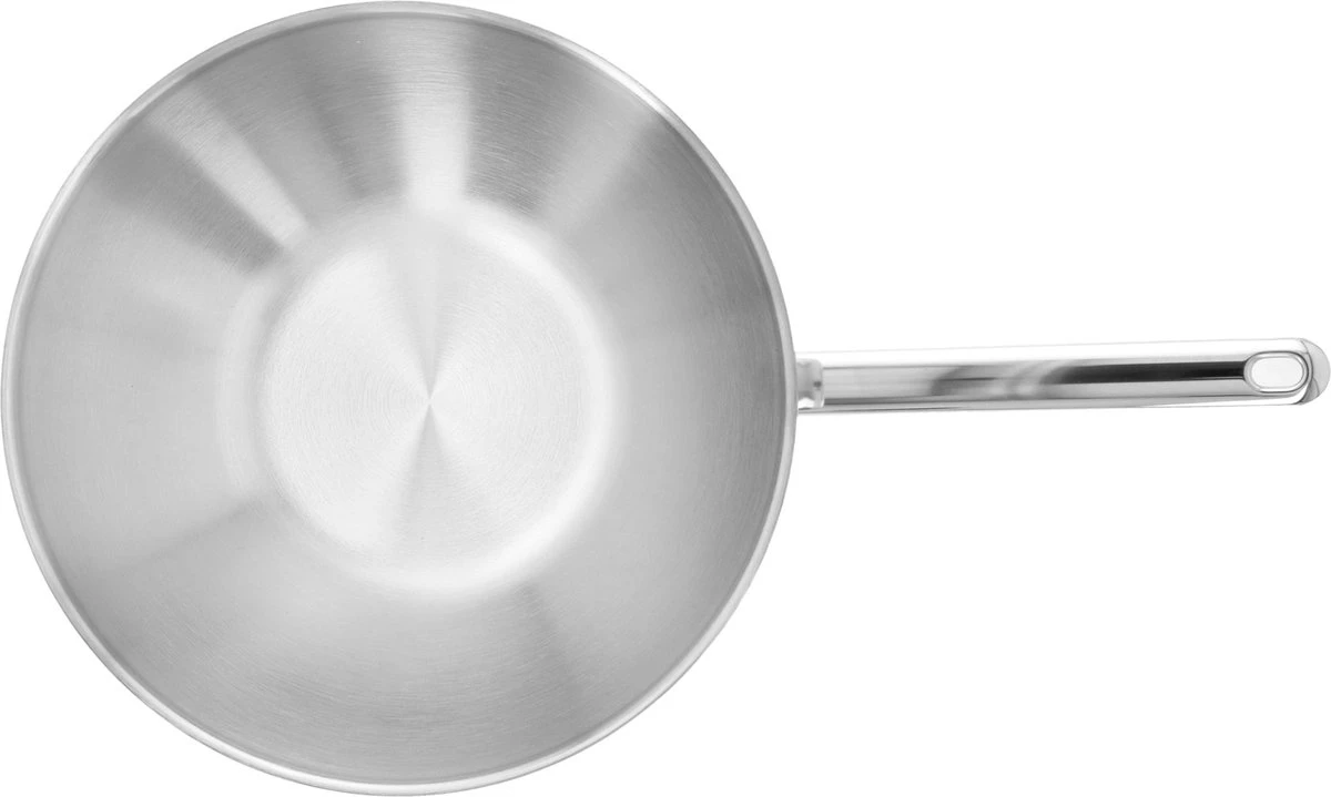 Demeyere Senses 5 RVS Wokpan - Inductie - 30 Cm – PTFE En PFAS Vrij 4 Demeyere Senses 5 RVS Wokpan - Inductie - 30 Cm – PTFE En PFAS Vrij - Afbeelding 2