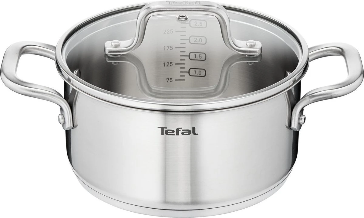 Tefal Virtuoso Pannenset 5 Delig - Hoge Kookpan Ø 22 Cm + Steelpan Ø 16 Cm + Kookpannen Ø 18/20/24 Cm 12 Tefal Virtuoso Pannenset 5 Delig - Hoge Kookpan Ø 22 Cm + Steelpan Ø 16 Cm + Kookpannen Ø 18/20/24 Cm - Afbeelding 10