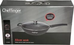 Cheffinger Wokpan Met Deksel - 32cm - Zwart - Pan - Keukenaccessoires 15 Cheffinger Wokpan Met Deksel - 32cm - Zwart - Pan - Keukenaccessoires -Kookgerei Korting Winkel 1200x730 4