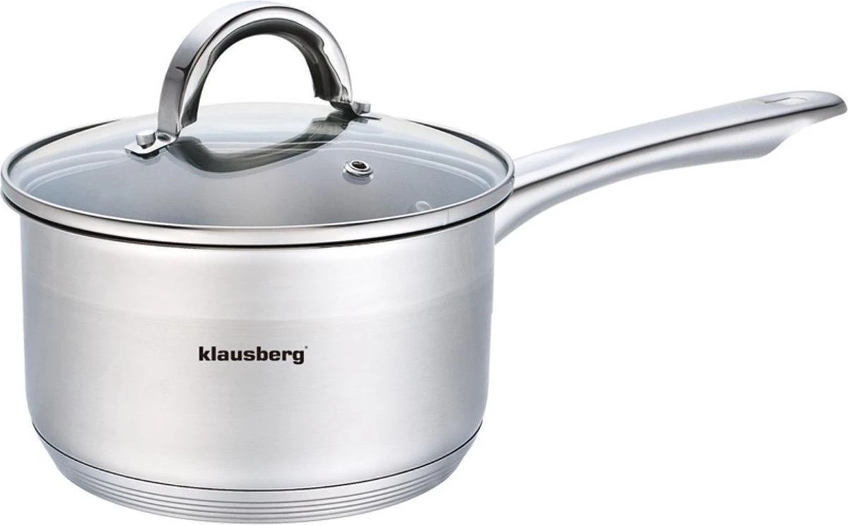 Klausberg 7132 - Steelpan Met Deksel - Sauspan - 14 Cm - 1 Liter 3 Klausberg 7132 - Steelpan Met Deksel - Sauspan - 14 Cm - 1 Liter