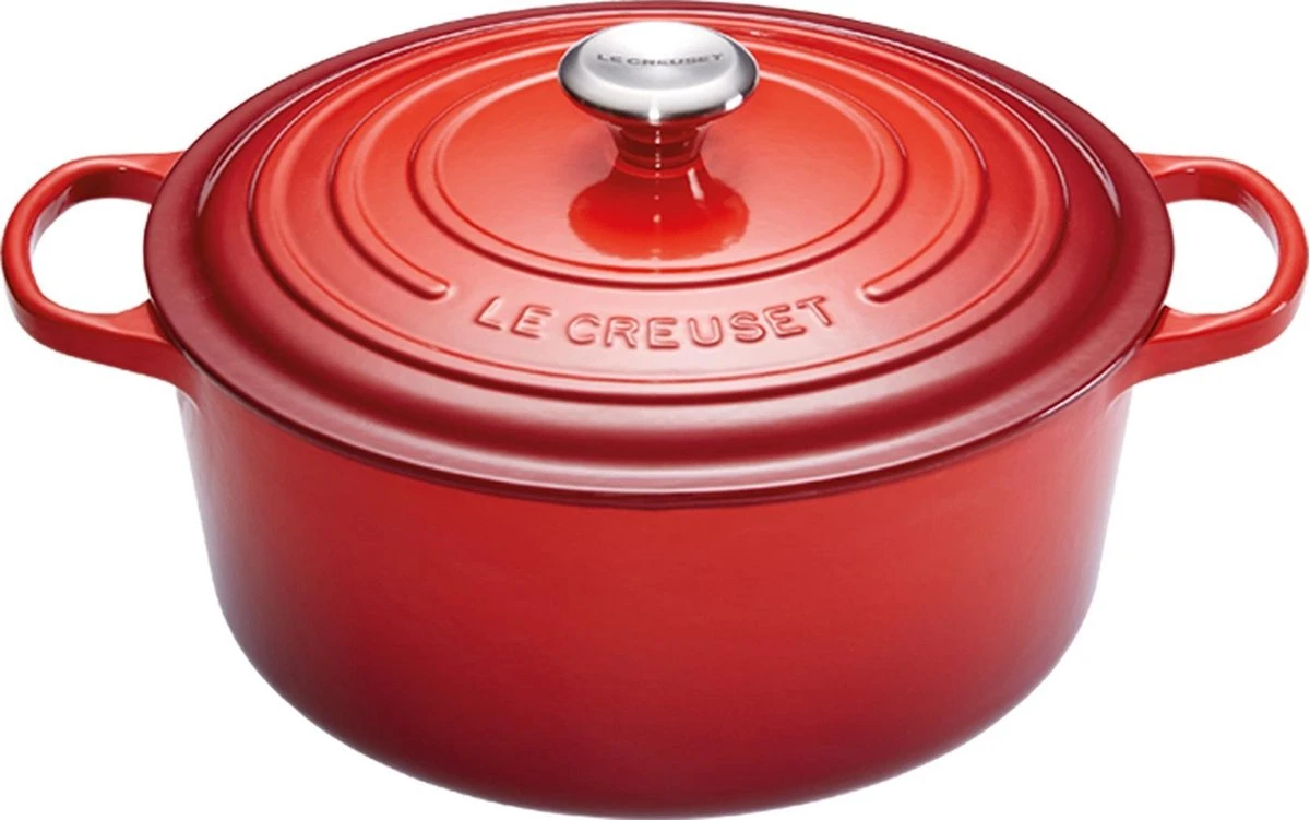 Le Creuset Signature Braadpan - 4,2 L - 24 Cm - Kersenrood 3 Le Creuset Signature Braadpan - 4,2 L - 24 Cm - Kersenrood