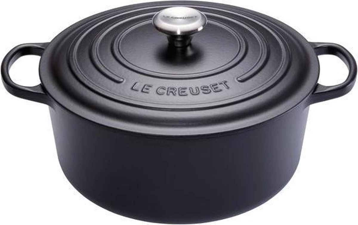 Le Creuset Signature Braadpan - 4,2 L - 24 Cm - Zwart 13 Le Creuset Signature Braadpan - 4,2 L - 24 Cm - Zwart - Afbeelding 11