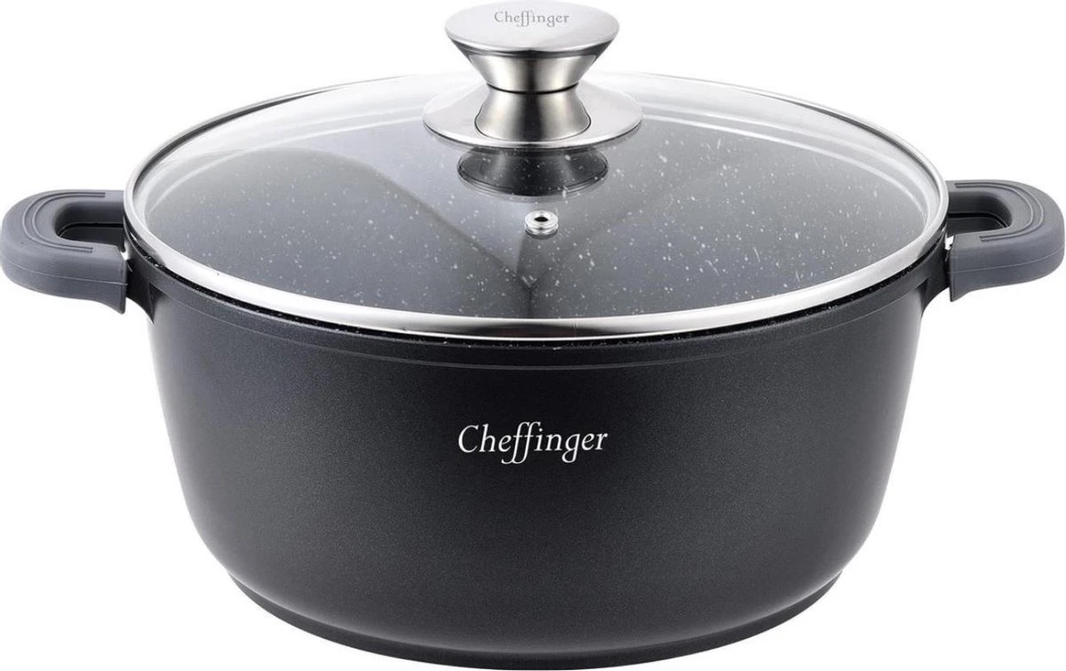 Cheffinger Kookpot / Braadpan 32cm - CF-DC32 4 Cheffinger Kookpot / Braadpan 32cm - CF-DC32 - Afbeelding 2