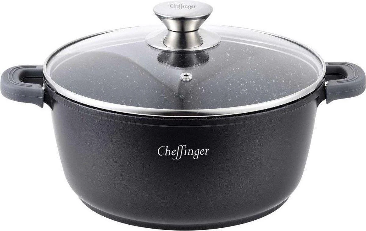 Cheffinger Cooking | Braadpan Met Deksel | 20cm | Alle Warmtebronnen |DC20 6 Cheffinger Cooking | Braadpan Met Deksel | 20cm | Alle Warmtebronnen |DC20 - Afbeelding 4