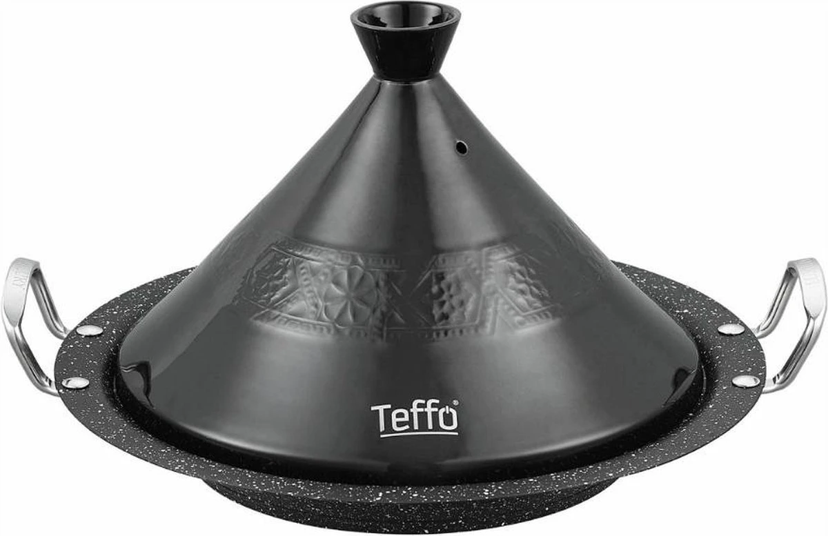 Tajine Teffo - Graniet - Geschikt Voor Alle Kookplaten, Inclusief Inductie - Zwart 3 Tajine Teffo - Graniet - Geschikt Voor Alle Kookplaten, Inclusief Inductie - Zwart
