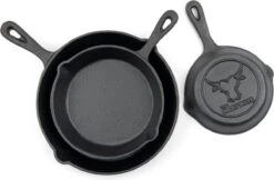 Gietijzeren Pannenset - Cast Iron Skillets - BBQ Skilletset 7 Gietijzeren Pannenset - Cast Iron Skillets - BBQ Skilletset -Kookgerei Korting Winkel 1200x786