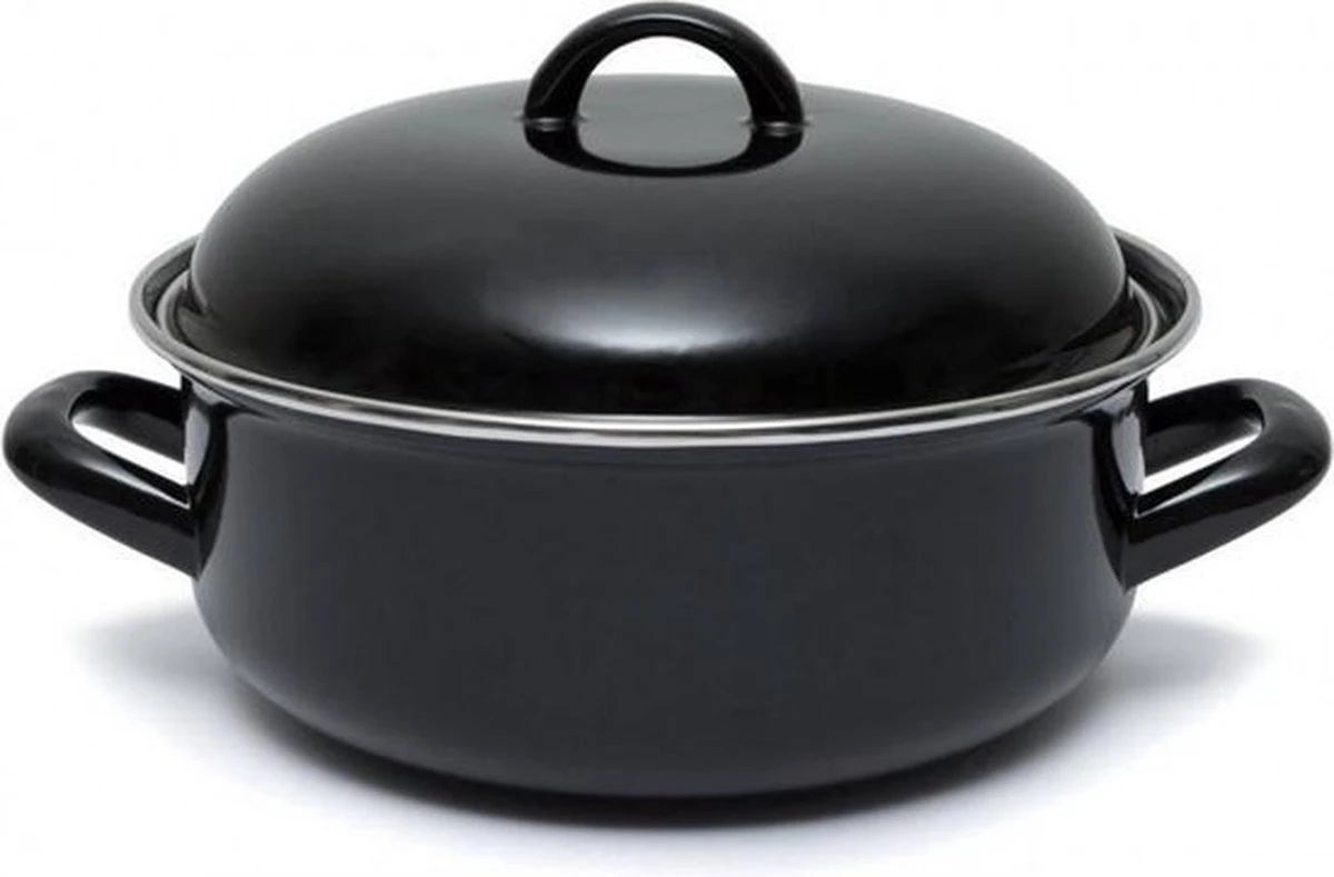 CasaLupo Emaille Braadpan Cooking - ø 26 Cm / 5 Liter 7 CasaLupo Emaille Braadpan Cooking - ø 26 Cm / 5 Liter - Afbeelding 5