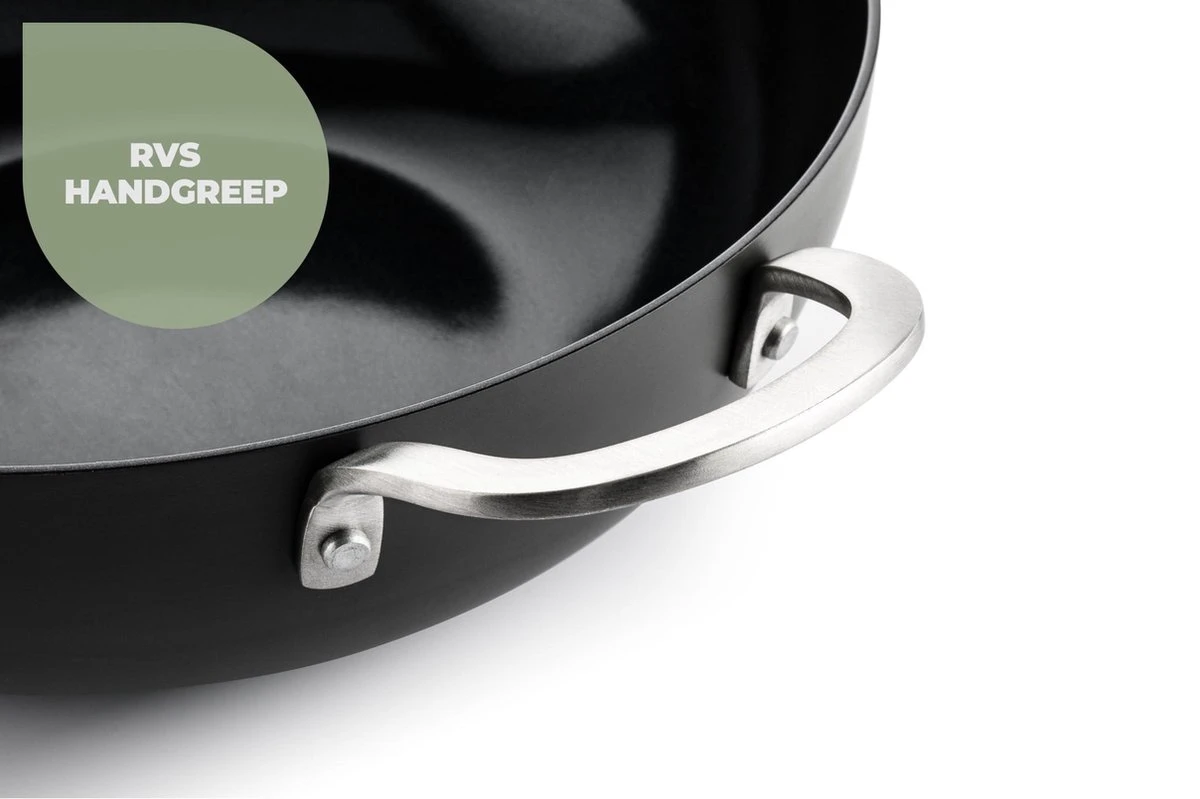 ISENVI Murray Keramische Kookpan 24 CM - RVS Greep 10 ISENVI Murray Keramische Kookpan 24 CM - RVS Greep - Afbeelding 8