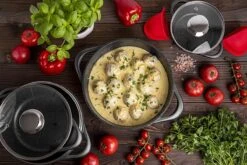 Smile - 8 Delige Pannenset - Antiaanbaklaag - Vaatwasser Bestendig - Geschikt Voor Iedere Kookplaat - MGK-18 - Zwart 18 Smile - 8 Delige Pannenset - Antiaanbaklaag - Vaatwasser Bestendig - Geschikt Voor Iedere Kookplaat - MGK-18 - Zwart -Kookgerei Korting Winkel 1200x800 159