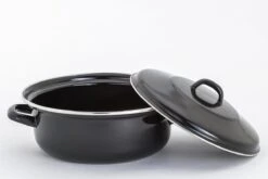 Lite-Body - Emaille - Magnus Braadpan 28cm/3,5l Met Deksel - Inductie - Zwart 6 Lite-Body - Emaille - Magnus Braadpan 28cm/3,5l Met Deksel - Inductie - Zwart -Kookgerei Korting Winkel 1200x800 218