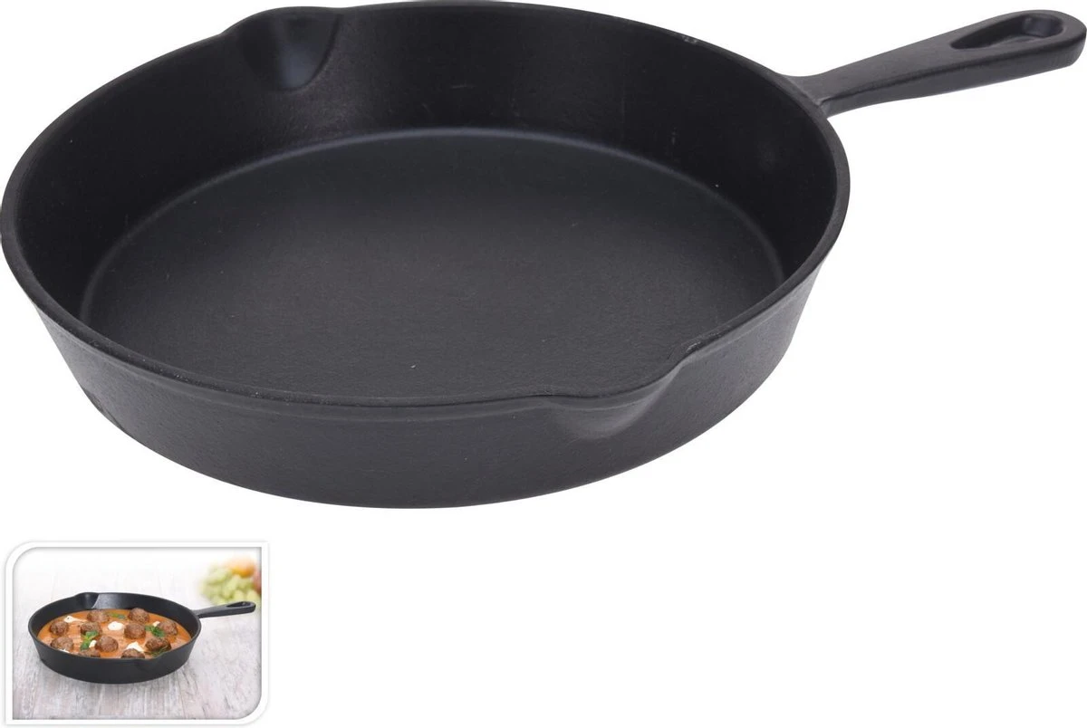 Gietijzeren Pannenset - Cast Iron Skillets - BBQ Skilletset 3 Gietijzeren Pannenset - Cast Iron Skillets - BBQ Skilletset - Afbeelding 2