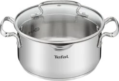 Tefal Duetto+ Pannenset -10 Delig- 5 Pannen - Kookpannenset - Zilver - Afdruipdeksels 19 Tefal Duetto+ Pannenset -10 Delig- 5 Pannen - Kookpannenset - Zilver - Afdruipdeksels -Kookgerei Korting Winkel 1200x816