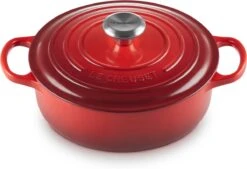 Le Creuset - Gietijzeren - Lage Braadpan - 24cm - Kersenrood 26 Le Creuset - Gietijzeren - Lage Braadpan - 24cm - Kersenrood -Kookgerei Korting Winkel 1200x821 5