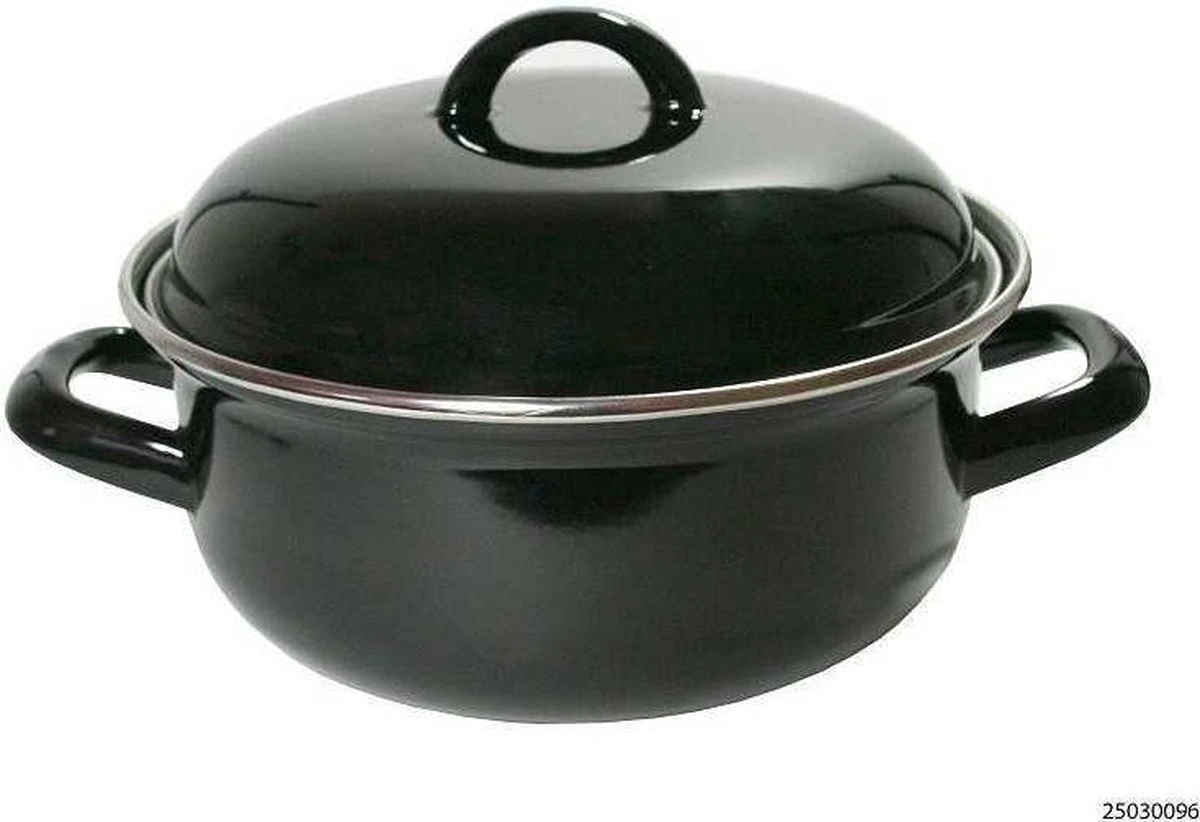 CasaLupo Emaille Braadpan Cooking - ø 28 Cm / 6 Liter 12 CasaLupo Emaille Braadpan Cooking - ø 28 Cm / 6 Liter - Afbeelding 10