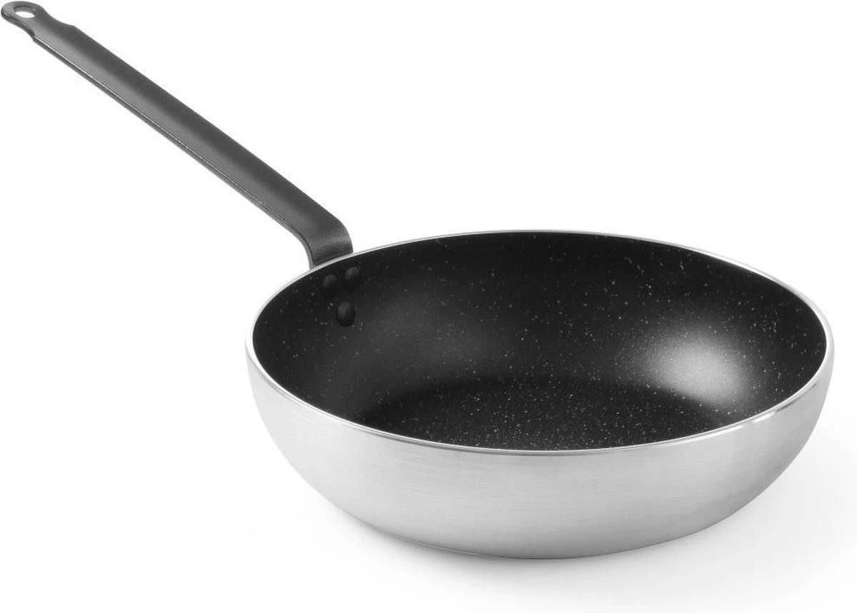 Hendi Wokpan Inductie - Professionele Wokpan 32cm - Aluminium - Marble Anti-Aanbaklaag - Geschikt Voor Alle Warmtebronnen Tot 260°C - Ø32x(H)7,5cm - Bodem: Ø21cm 3 Hendi Wokpan Inductie - Professionele Wokpan 32cm - Aluminium - Marble Anti-Aanbaklaag - Geschikt Voor Alle Warmtebronnen Tot 260°C - Ø32x(H)7,5cm - Bodem: Ø21cm