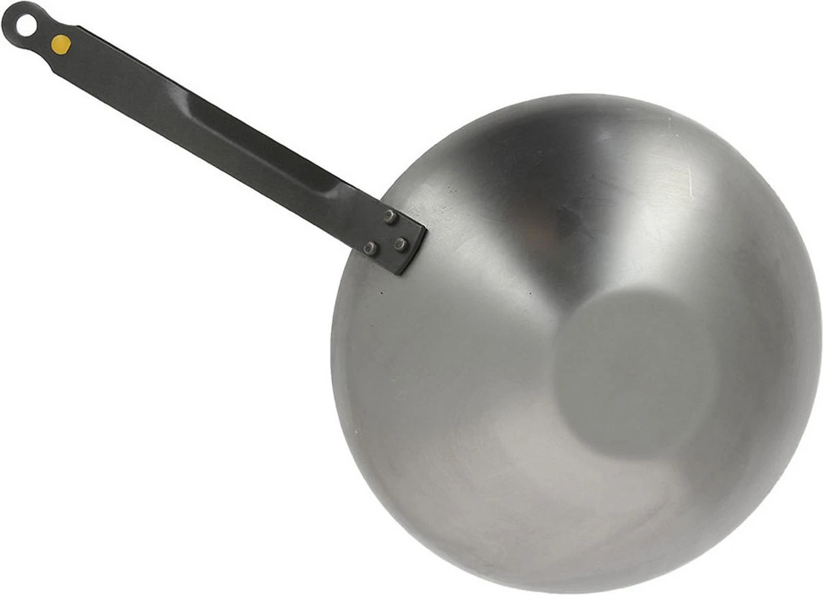 DeBuyer - Mineral B Wok 28cm - Staal 4 DeBuyer - Mineral B Wok 28cm - Staal - Afbeelding 2