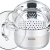 Klausberg 7135 - Stoompan - 3 Delig - 18cm - Rvs - Alle Warmtebronnen 2 Klausberg 7135 - Stoompan - 3 Delig - 18cm - Rvs - Alle Warmtebronnen -Kookgerei Korting Winkel 1200x895 7
