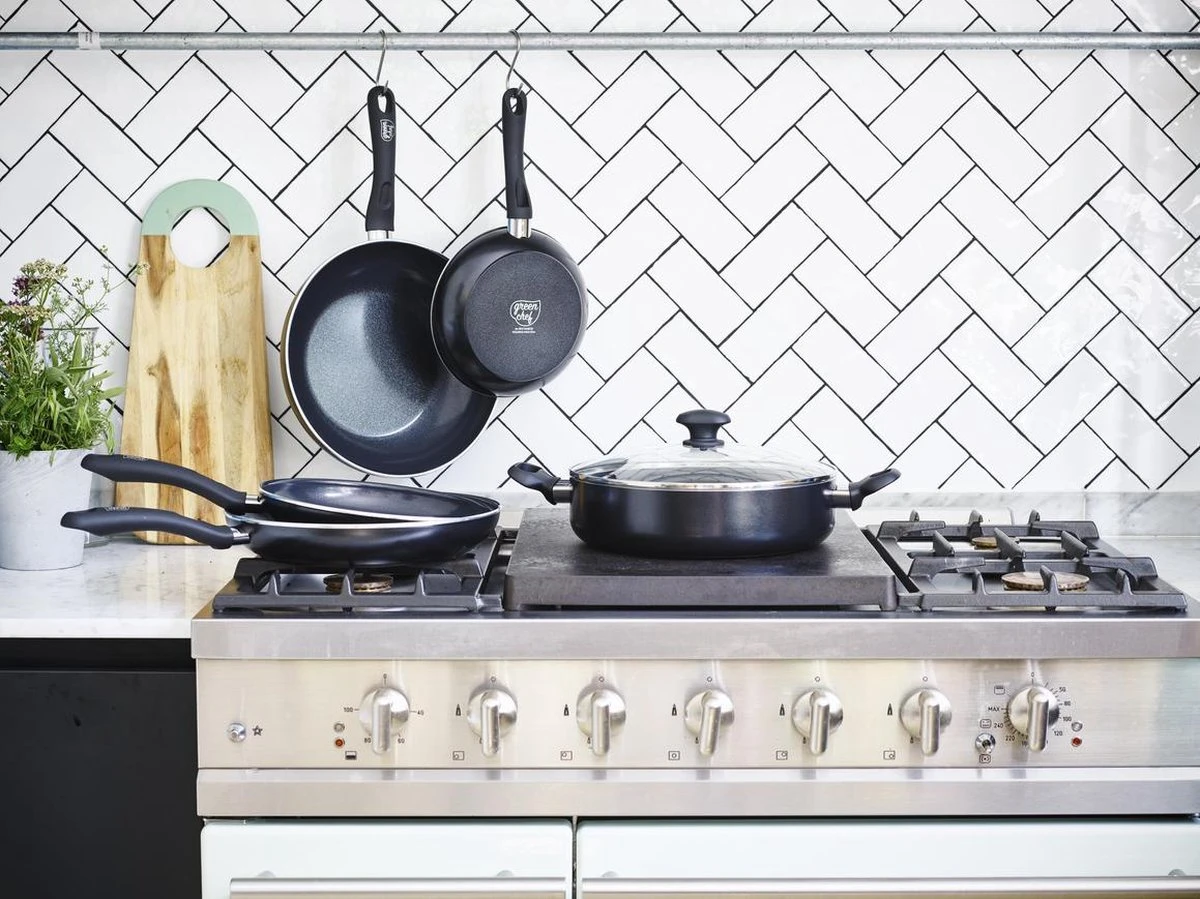 GreenChef Diamond Koekenpan 20cm - Zwart - Inductie - PFAS-vrij 11 GreenChef Diamond Koekenpan 20cm - Zwart - Inductie - PFAS-vrij - Afbeelding 9